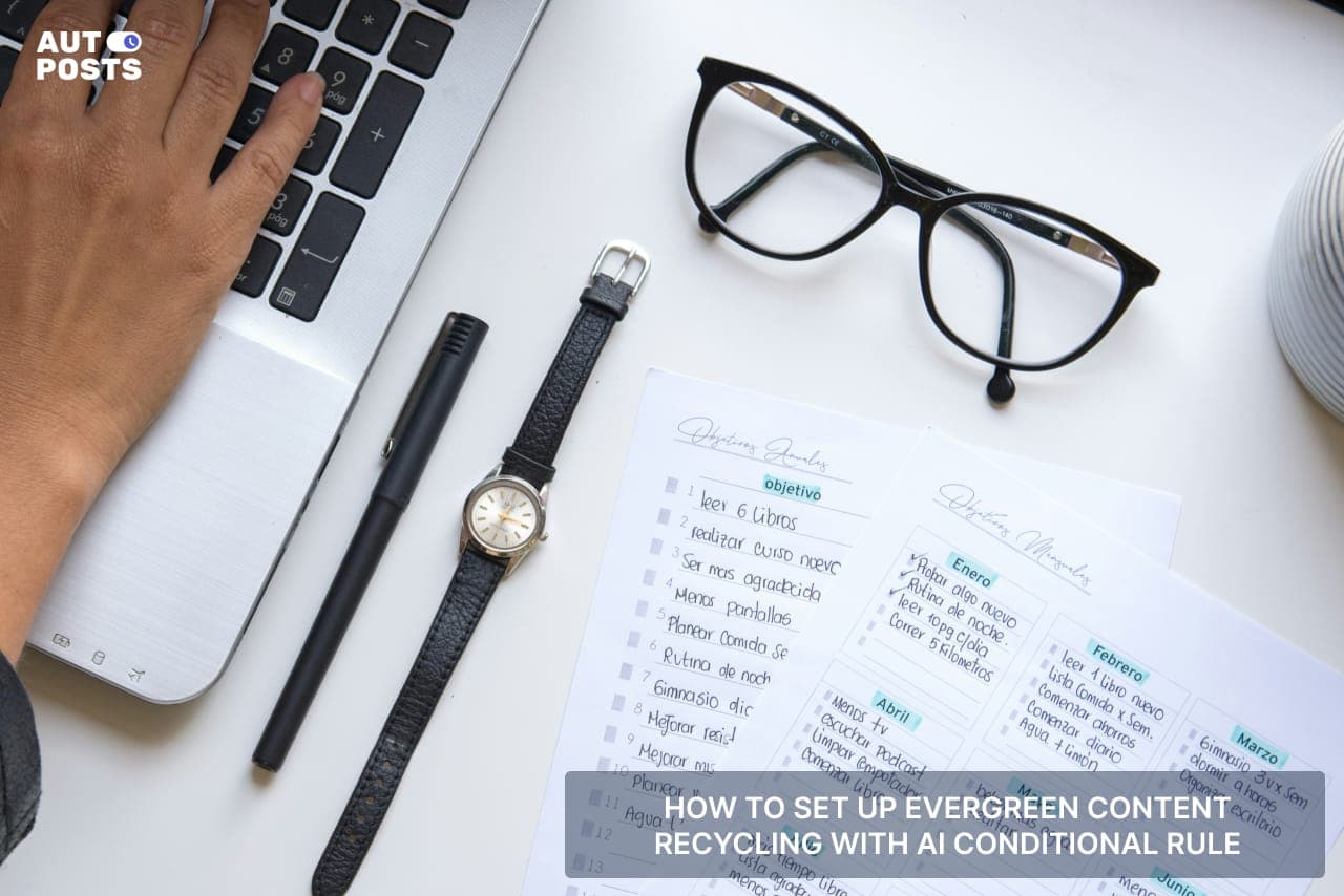 How to Set Up Evergreen Content Recycling with AI Conditional Rule — cover