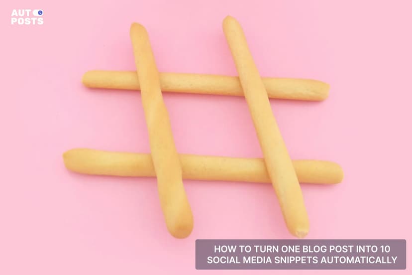 How to Turn One Blog Post Into 10 Social Media Snippets Automatically — cover