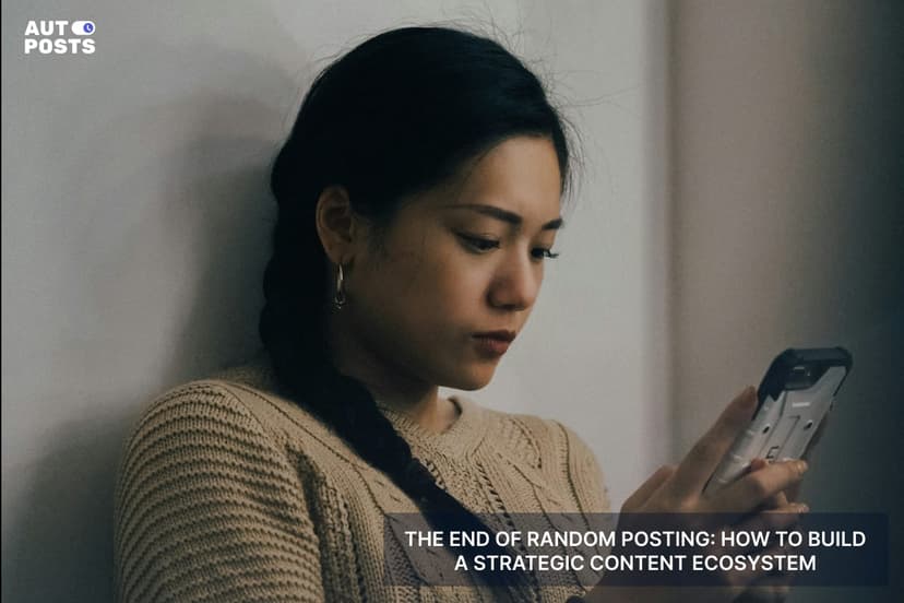 The End of Random Posting How to Build a Strategic Content Ecosystem — cover